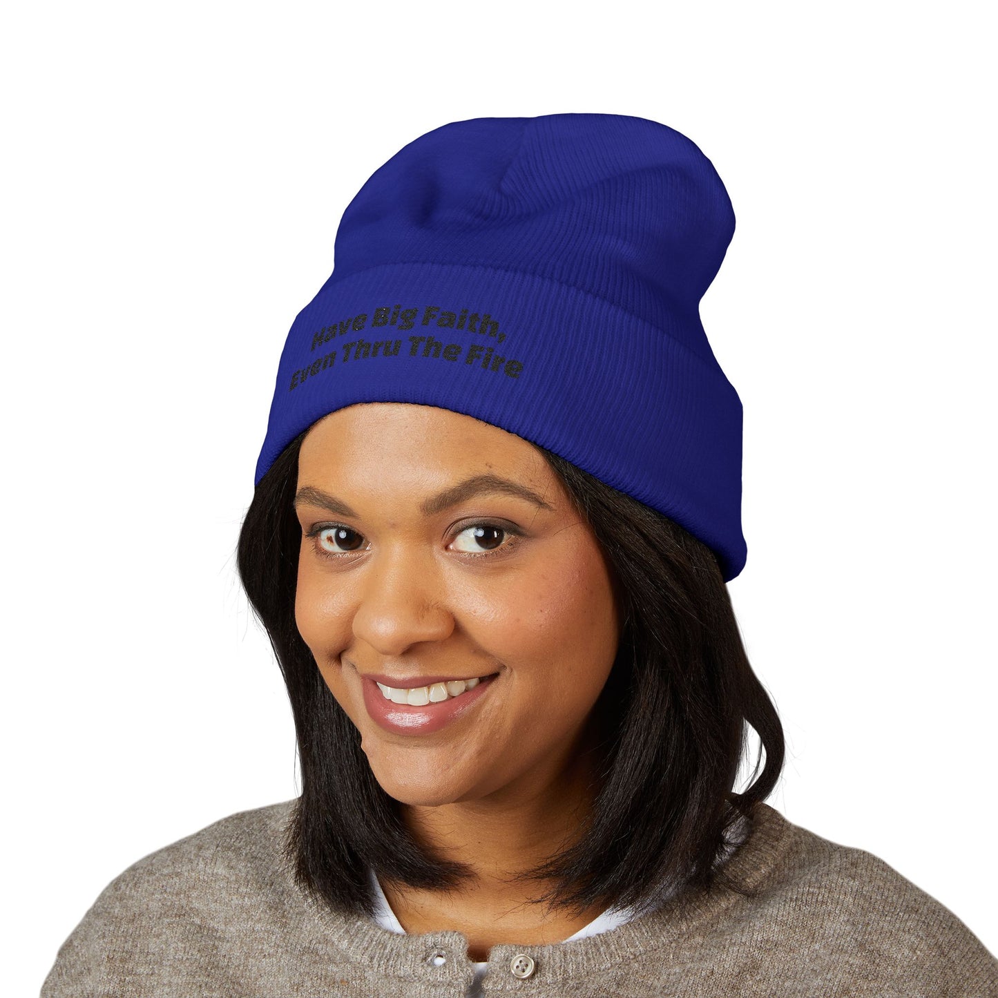 Big Faith Cuffed Beanie (Embroidery)