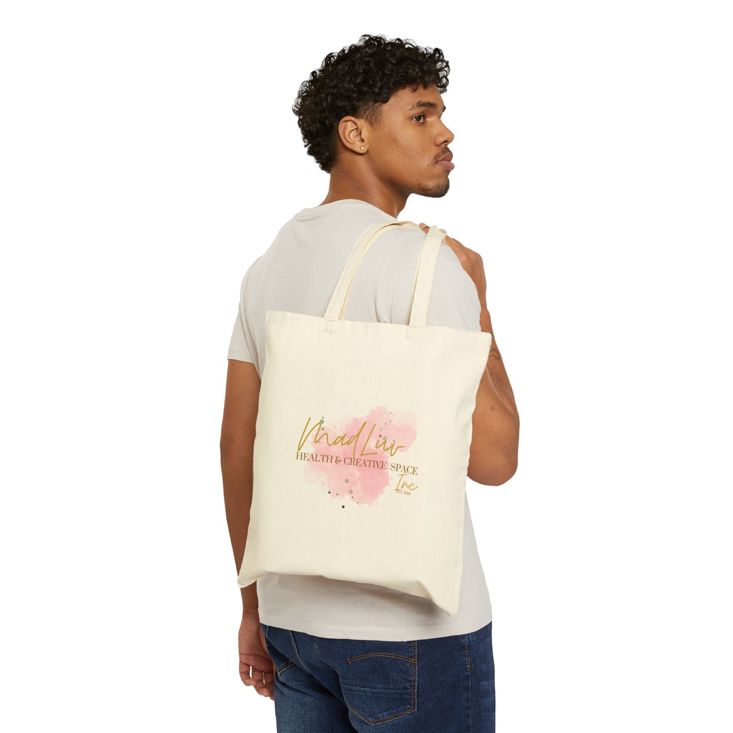 MadLuv Scripture Canvas Tote