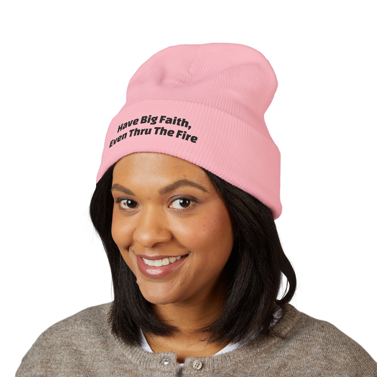 Big Faith Cuffed Beanie (Embroidery)