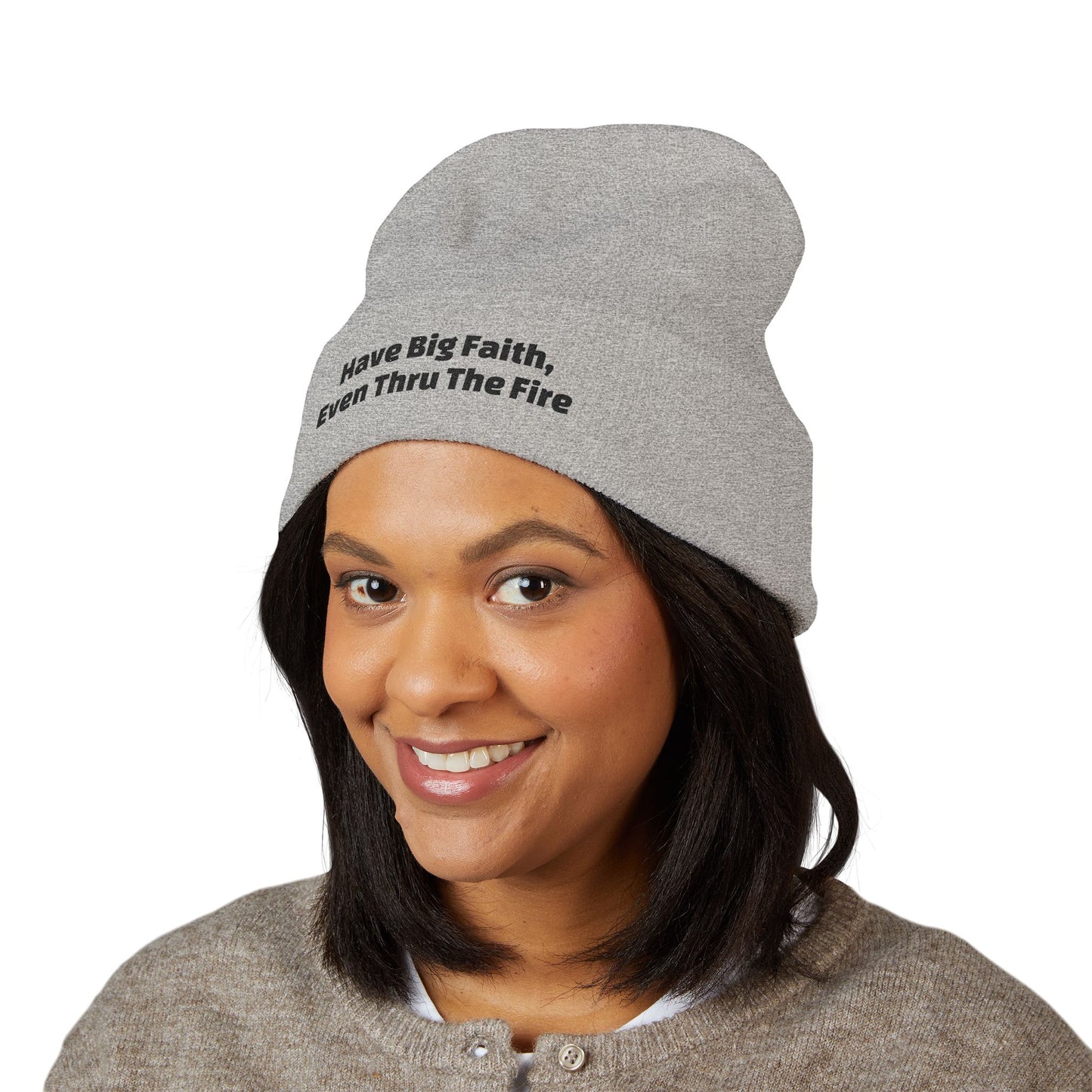 Big Faith Cuffed Beanie (Embroidery)
