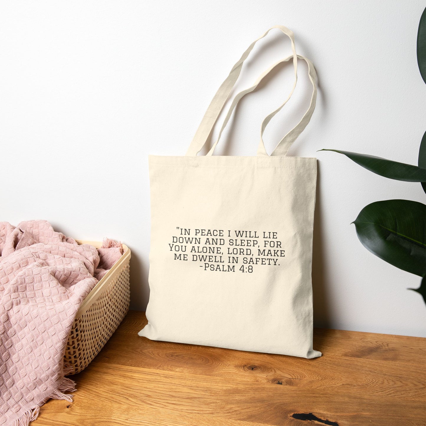 MadLuv Scripture Canvas Tote