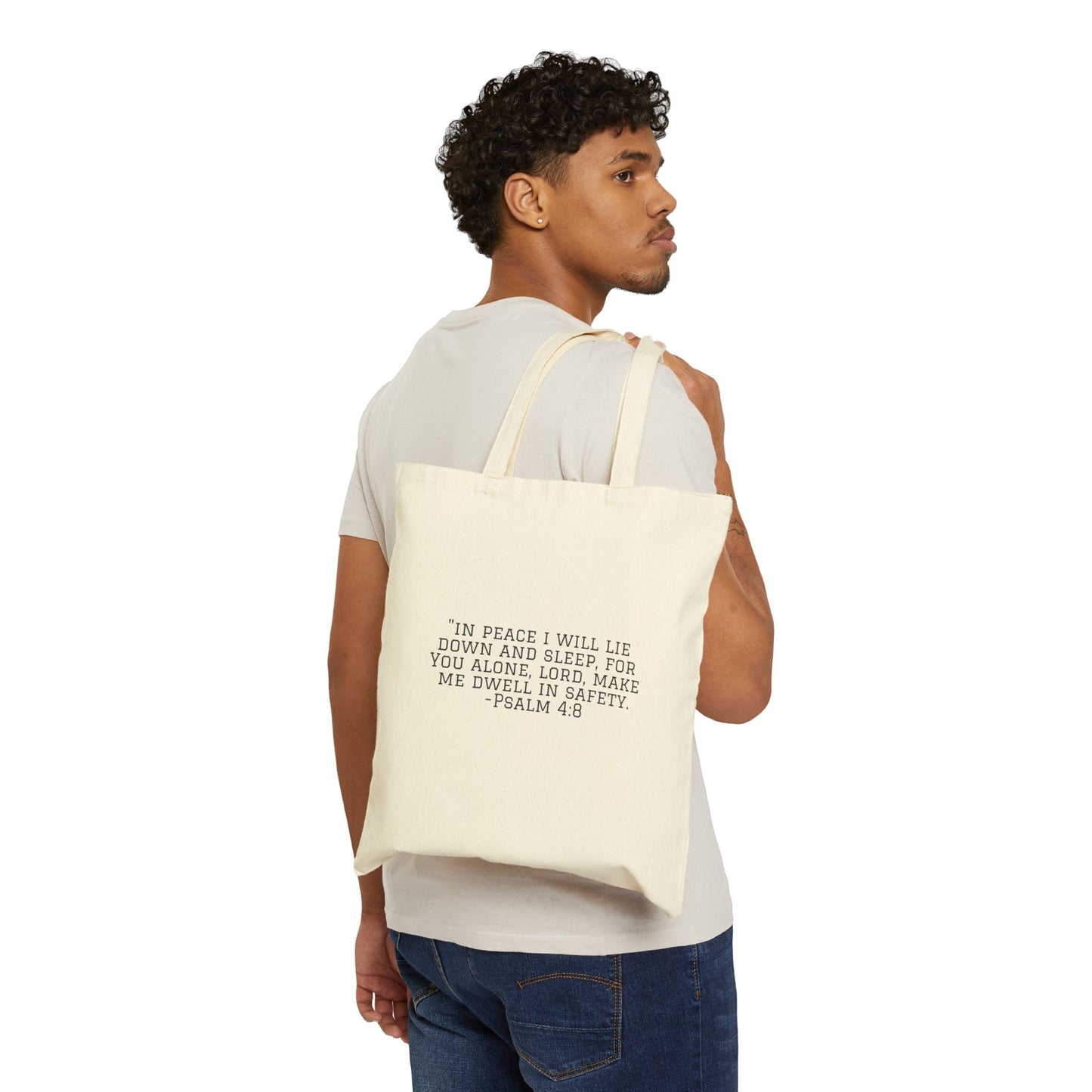 MadLuv Scripture Canvas Tote