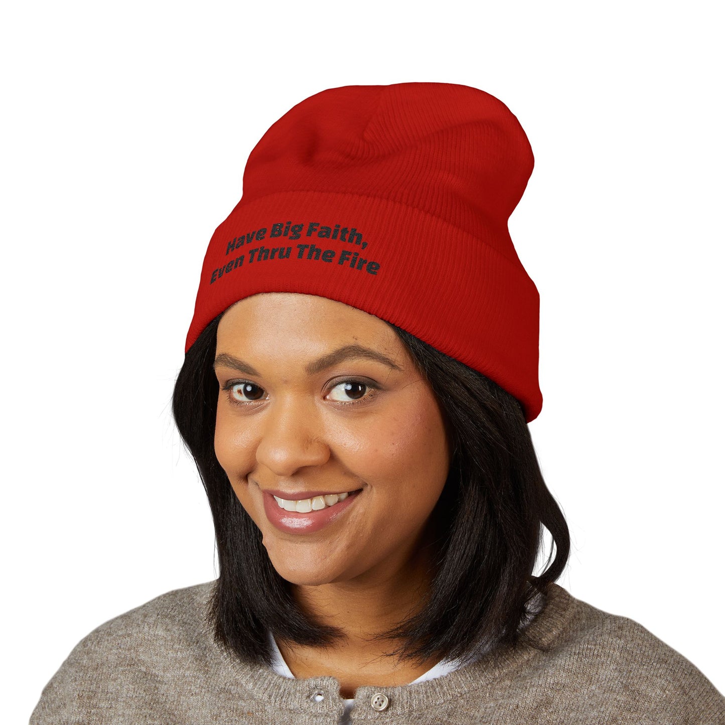 Big Faith Cuffed Beanie (Embroidery)