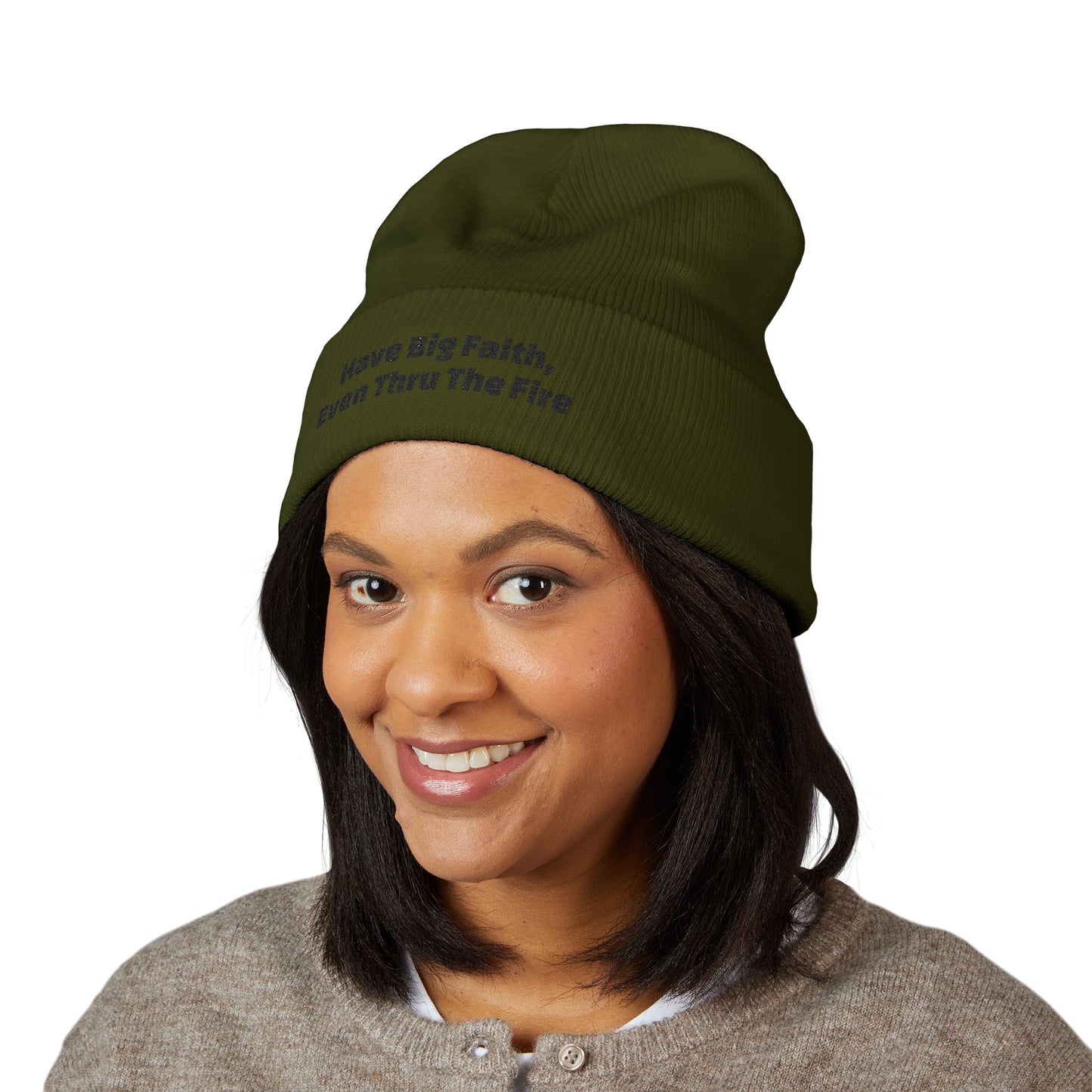 Big Faith Cuffed Beanie (Embroidery)