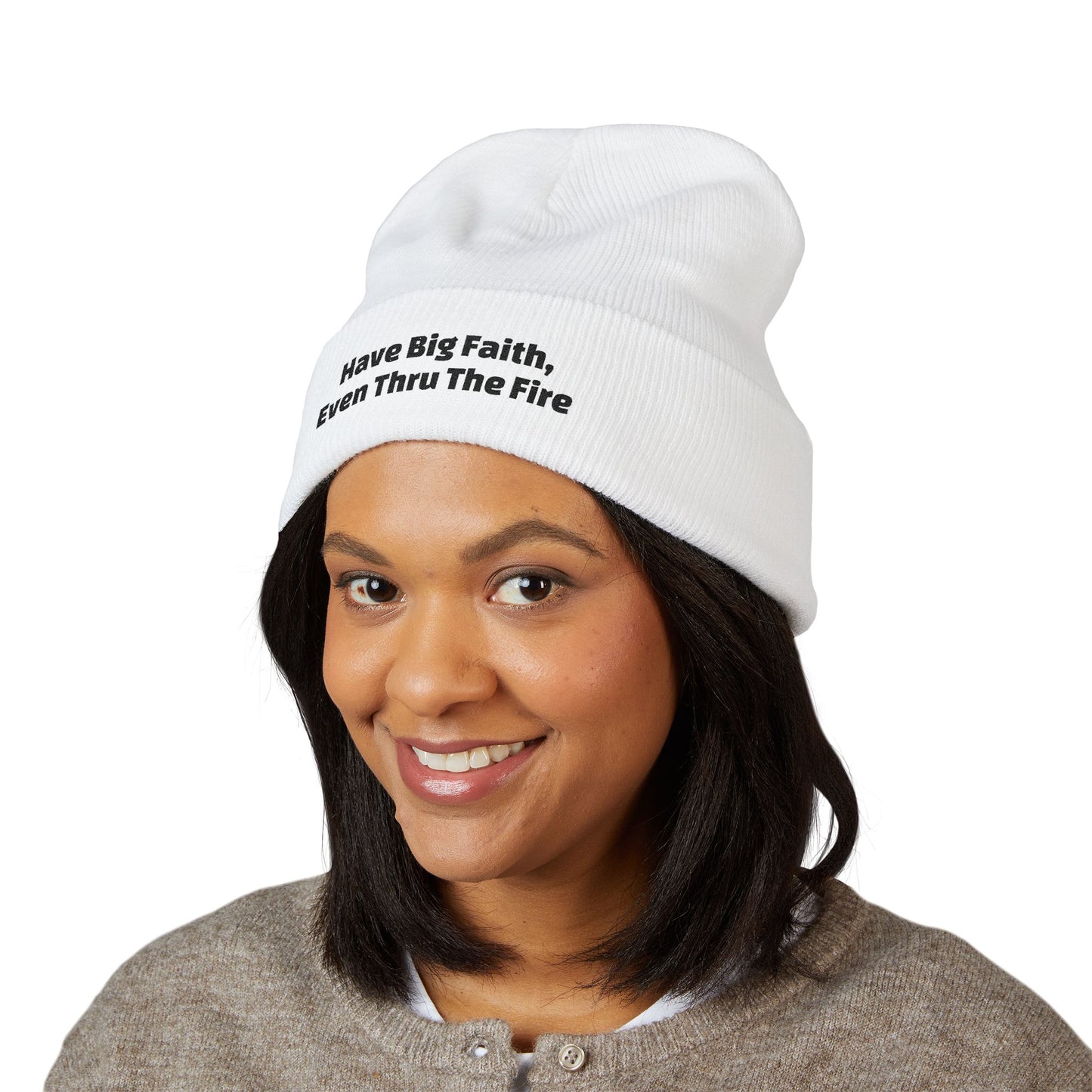 Big Faith Cuffed Beanie (Embroidery)