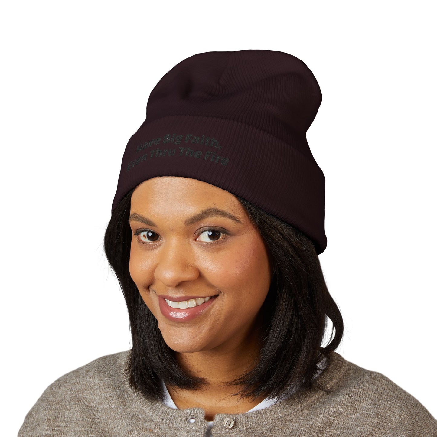 Big Faith Cuffed Beanie (Embroidery)