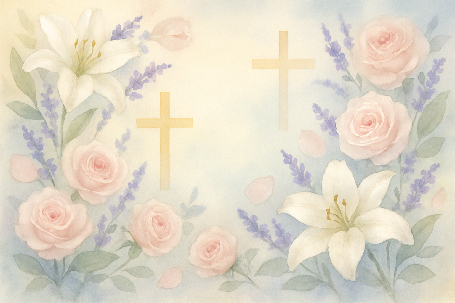faith based floral background 